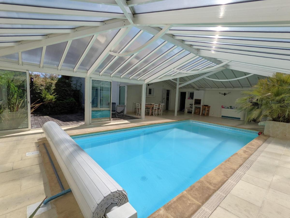 Villa 'Andercool' avec piscine utilisable en toutes saisons Andernos-les-Bains Extérieur photo